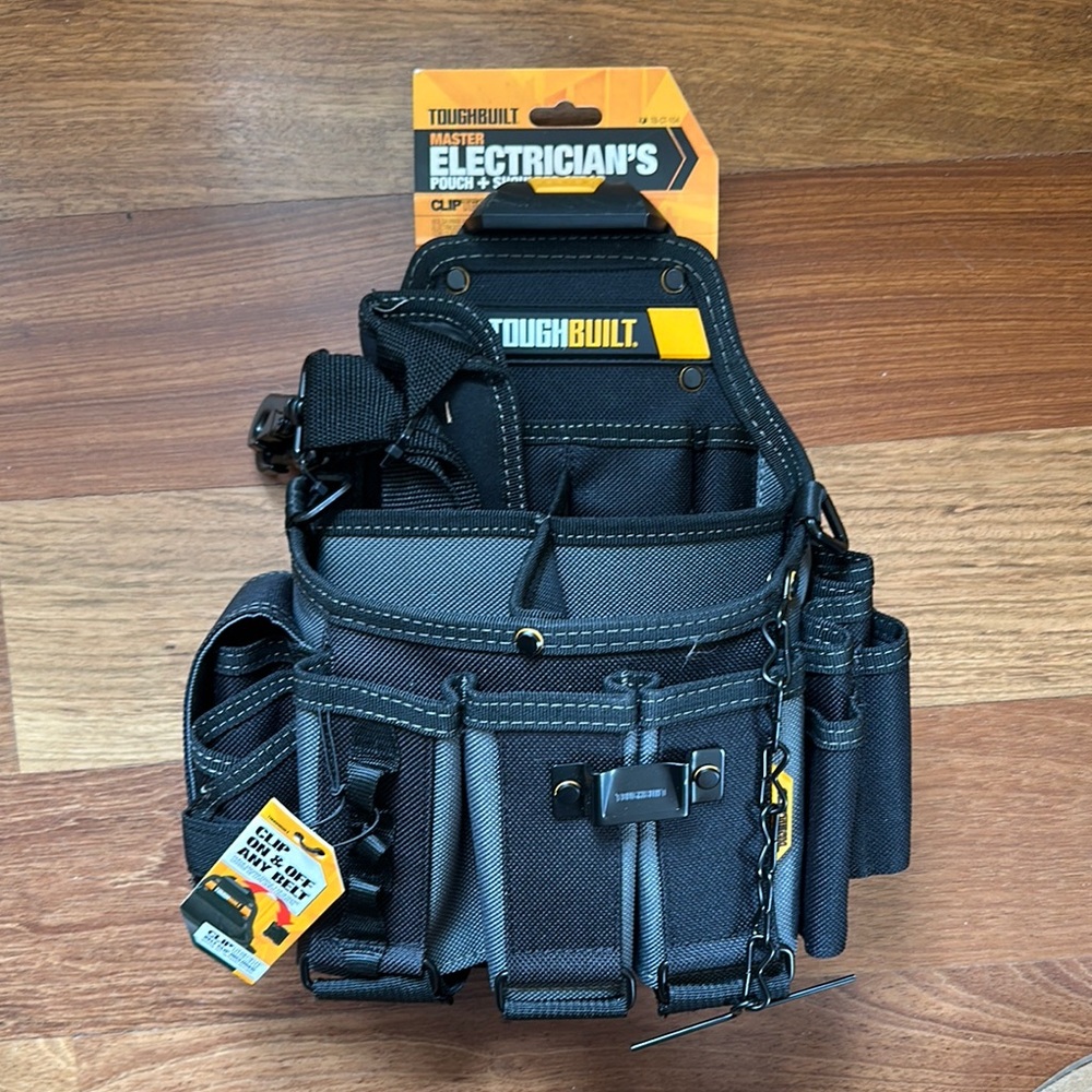 ToughBuilt Master Electrician's Pouch + Shoulder Strap